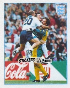 Sticker David Seaman / Nick Barmby - Premier League Inglese 1996-1997 n. H - Merlin