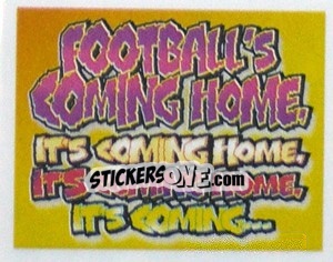 Figurina Slogan "Football's Coming Home"