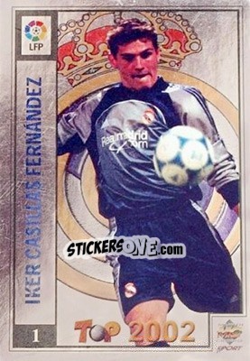 Sticker Casillas - Top Liga 2001-2002 - Mundicromo
