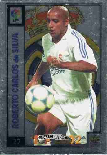Sticker Roberto Carlos - Top Liga 2001-2002 n. 27 - Mundicromo