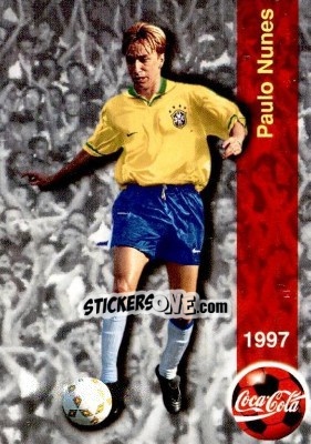 Figurina Paulo Nunes - Seleção Do Brasil 1997 - Panini