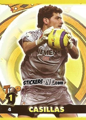 Cromo Casillas - Top Liga 2004-2005 - Mundicromo