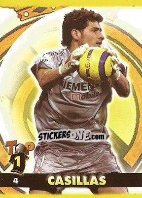 Sticker Casillas - Top Liga 2004-2005 n. 4 - Mundicromo