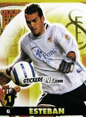 Figurina Esteban - Top Liga 2004-2005 - Mundicromo