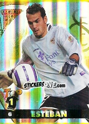 Sticker Esteban - Top Liga 2004-2005 n. 6b - Mundicromo