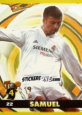 Sticker Walter Samuel - Top Liga 2004-2005 n. 22 - Mundicromo