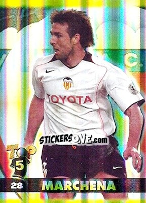 Sticker Marchena - Top Liga 2004-2005 n. 28b - Mundicromo