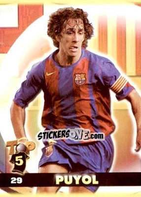 Sticker Puyol - Top Liga 2004-2005 n. 29 - Mundicromo