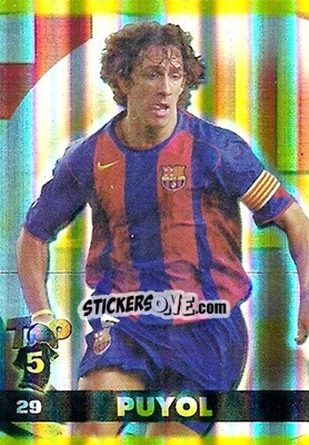 Sticker Puyol - Top Liga 2004-2005 n. 29b - Mundicromo
