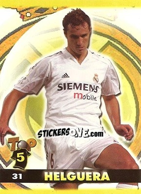 Sticker Helguera - Top Liga 2004-2005 - Mundicromo