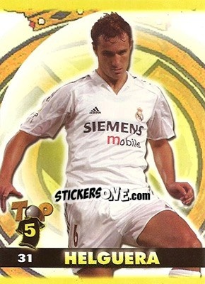 Sticker Helguera - Top Liga 2004-2005 n. 31 - Mundicromo