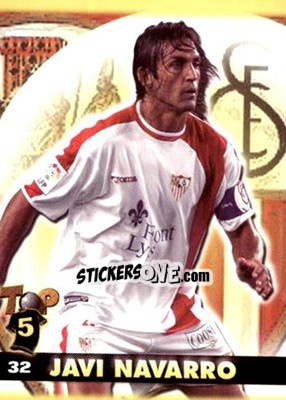 Sticker Javi Navarro - Top Liga 2004-2005 n. 32 - Mundicromo