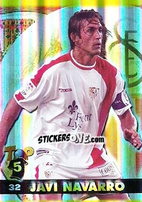 Sticker Javi Navarro - Top Liga 2004-2005 n. 32b - Mundicromo