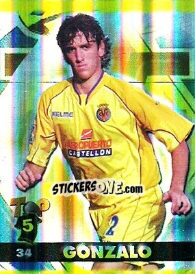 Sticker Gonzalo - Top Liga 2004-2005 n. 34b - Mundicromo
