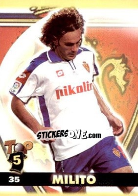 Figurina Gabriel Milito - Top Liga 2004-2005 - Mundicromo