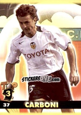 Sticker Carboni - Top Liga 2004-2005 n. 37 - Mundicromo