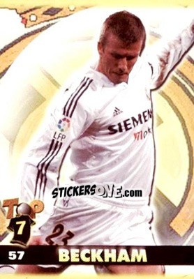 Sticker Beckham - Top Liga 2004-2005 n. 57 - Mundicromo