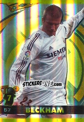 Sticker Beckham - Top Liga 2004-2005 n. 57b - Mundicromo