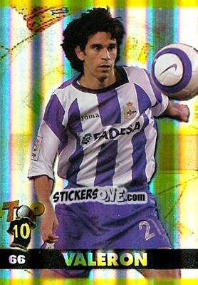 Sticker Valeron - Top Liga 2004-2005 n. 66b - Mundicromo