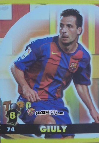 Sticker Giuly - Top Liga 2004-2005 n. 74 - Mundicromo