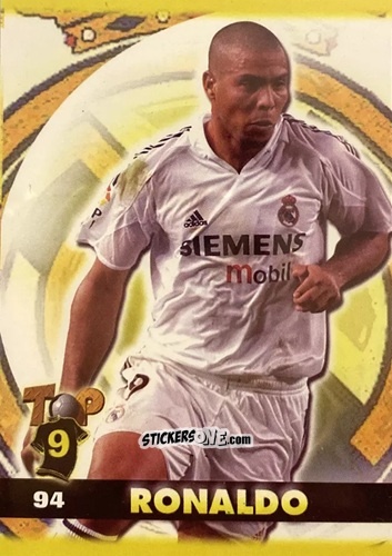 Sticker Ronaldo - Top Liga 2004-2005 n. 94 - Mundicromo