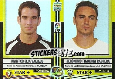 Cromo Vallejo / Figueroa / Labaka / Serrano - Top Liga 2004-2005 n. 193b - Mundicromo