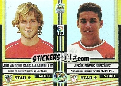 Sticker Larena-Avellaneda / Font Romero / Garcia / Navas - Top Liga 2004-2005 - Mundicromo