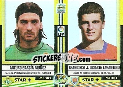 Sticker Garcia / Uriarte / Moya / Corrales - Top Liga 2004-2005 - Mundicromo