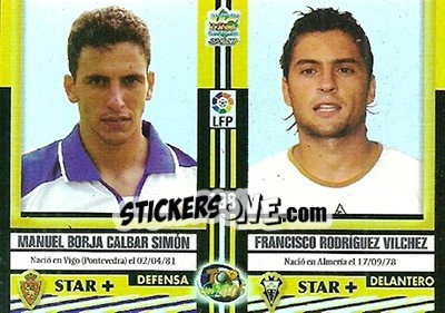 Cromo Calbar / Rodriguez / Zubiaurre / Corominas - Top Liga 2004-2005 n. 198b - Mundicromo