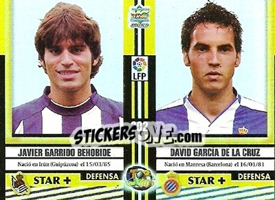 Cromo Garrido / Garcia / Valle / Culebras - Top Liga 2004-2005 - Mundicromo