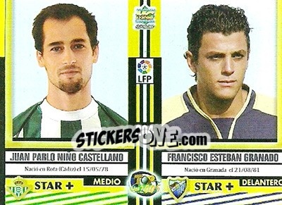 Cromo Nino / Esteban / Castro / Macedo - Top Liga 2004-2005 - Mundicromo