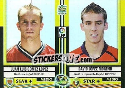Sticker Kome / Uranga / Gomez / Lopez - Top Liga 2004-2005 n. 205b - Mundicromo