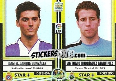 Cromo Jarque / Rodriguez / Melo / Llorente - Top Liga 2004-2005 n. 206b - Mundicromo
