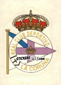 Sticker Escudo R.C. Deportivo de la Coruña - Liga Spagnola 1992-1993 n. 17 - Panini