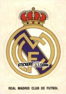 Sticker Escudo Real Madrid Club de Futbol - Liga Spagnola 1992-1993 - Panini