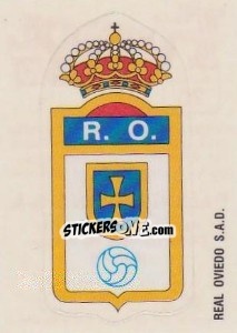 Sticker Escudo Real Oviedo S.A.D. - Liga Spagnola 1992-1993 - Panini