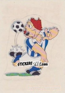 Sticker Mascota Real Sociedad de Futbol - Liga Spagnola 1992-1993 - Panini