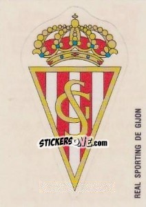 Figurina Escudo Real Sporting de Gijon - Liga Spagnola 1992-1993 - Panini