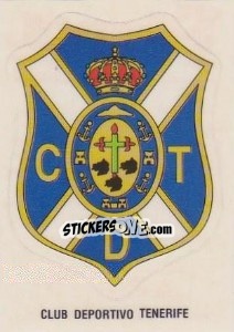 Sticker Escudo Club Deportivo Tenerife - Liga Spagnola 1992-1993 - Panini
