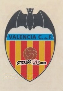 Sticker Escudo Valencia Club de Futbol - Liga Spagnola 1992-1993 n. 37 - Panini