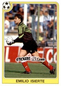 Sticker Emilio Isierte - Liga Spagnola 1992-1993 n. 46 - Panini
