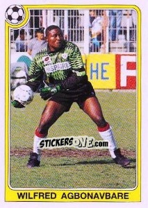 Sticker Wilfred Agbonavbare - Liga Spagnola 1992-1993 n. 52 - Panini