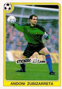 Cromo Andoni Zubizarreta - Liga Spagnola 1992-1993 - Panini