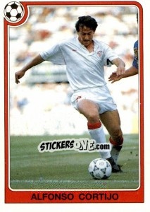 Sticker Alfonso Cortijo - Liga Spagnola 1992-1993 n. 60 - Panini
