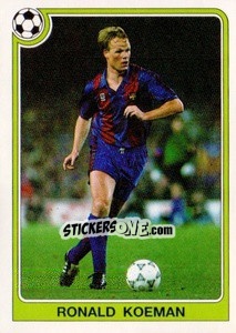 Sticker Ronald Koeman - Liga Spagnola 1992-1993 n. 72 - Panini