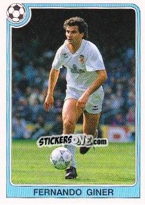 Sticker Fernando Giner - Liga Spagnola 1992-1993 - Panini