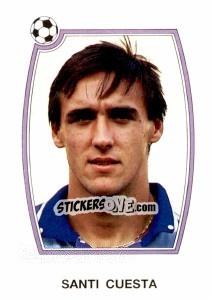 Sticker Santi Cuesta - Liga Spagnola 1992-1993 n. 102 - Panini