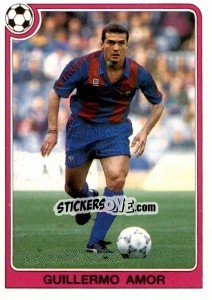 Sticker Guillermo Amor - Liga Spagnola 1992-1993 n. 106 - Panini