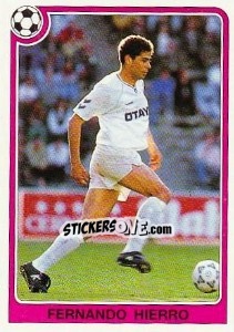 Sticker Fernando Hierro - Liga Spagnola 1992-1993 - Panini