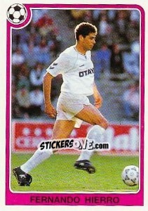Sticker Fernando Hierro - Liga Spagnola 1992-1993 n. 111 - Panini